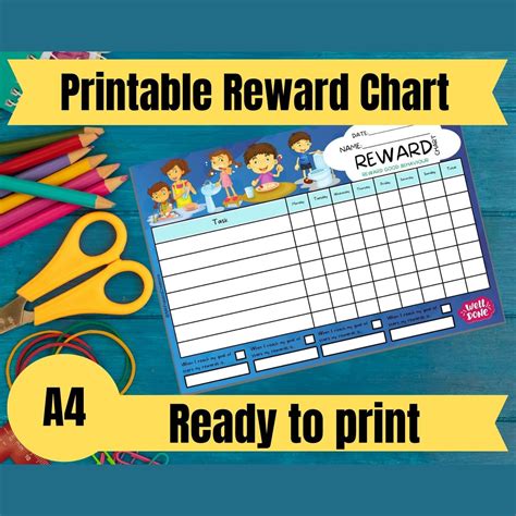 Reward Chart Toddler Reward Chart Reward Chart Printable Kids Routine ...