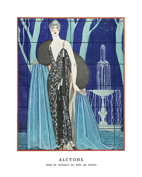 Flapper Era Poster Art Deco Fashion Illustration Remix From The