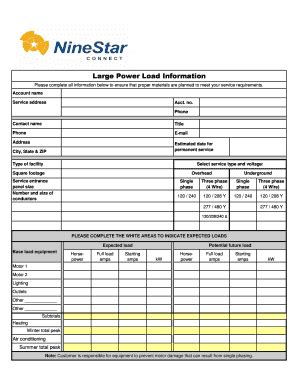 Load Information Sheet Fill Online Printable Fillable Blank