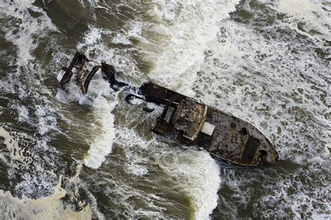 Shipwreck Zeila Skeleton Coast Namibia Stock Image C047 1665