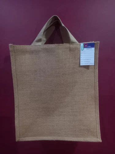 Natural Plain Jute Shopping Bag Size 16 X 14 X 8 Inches At Rs 51