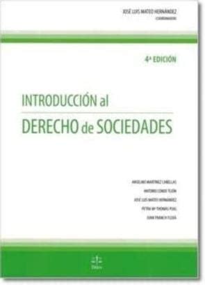 Introducción Al Derecho De Sociedades 4ª Ed en PDF Docx ePub AZW