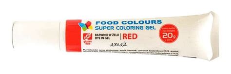 Barwnik Czerwony Food Colours w Żelu 20 G Food Colours Sklep EMPIK