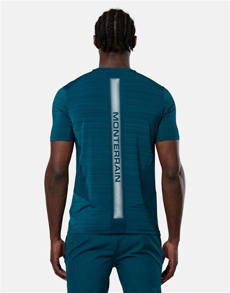 Monterrain Mens Lyder 2 0 Space DYE T Shirt Blue Life Style Sports IE