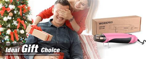 WORKPRO Heat Gun 400W Mini Hot Air Gun With Reflector Nozzle 2 Temp Settings 482 250 842