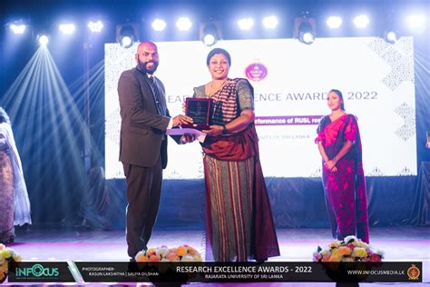 The Research Excellence Awards Ceremony – 2022, Rajarata University of Sri Lanka “Appraising the ...