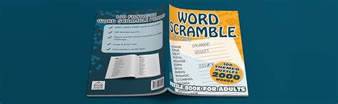 Word Scramble Puzzle Book For Adults Large Print 2000 Themed Anagram