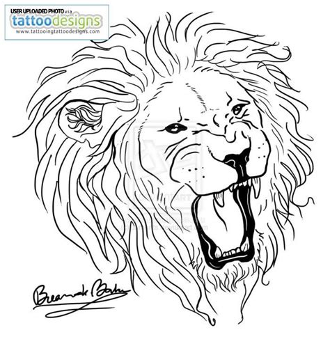 17 Best images about Lion Tattoo Outline on Pinterest | Lion tattoo, S ...