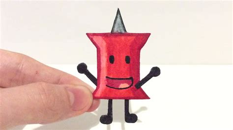 How To Make Paper Pin BFDI YouTube