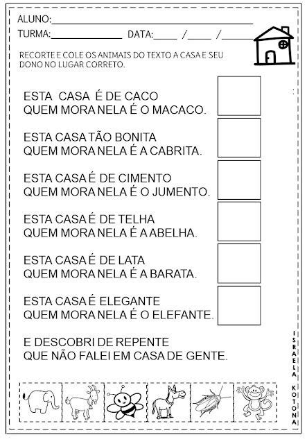 A Casa E Seu Dono Poema A Casa Projeto Profiss Es Educa O Infantil