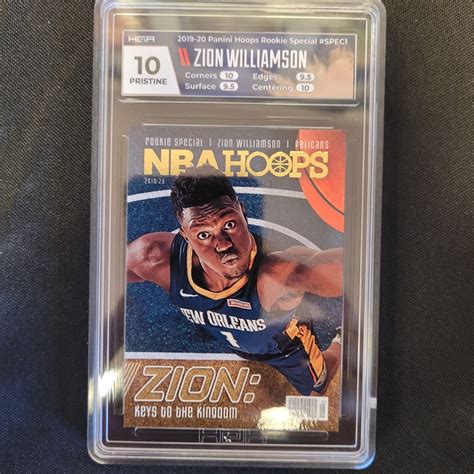 Zion Williamson Rookie 2019 20 Hoops Rookie Special New Orleans