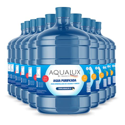 10 Bidones Nuevos Recarga 20L Aqualux