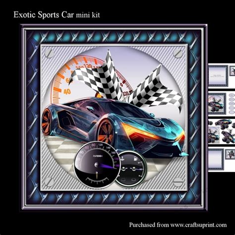 Exotic sports car mini kit - CUP1212700_566 | Craftsuprint