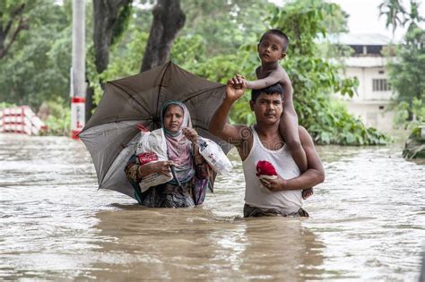 Heavy Rains Lead To Flooding In South Chittagong Editorial Stock Photo