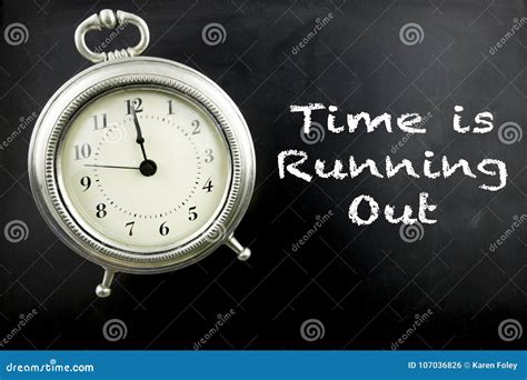 Time is Running Out with Alarm Clock Stock Illustration - Illustration of clock, midnight: 107036826