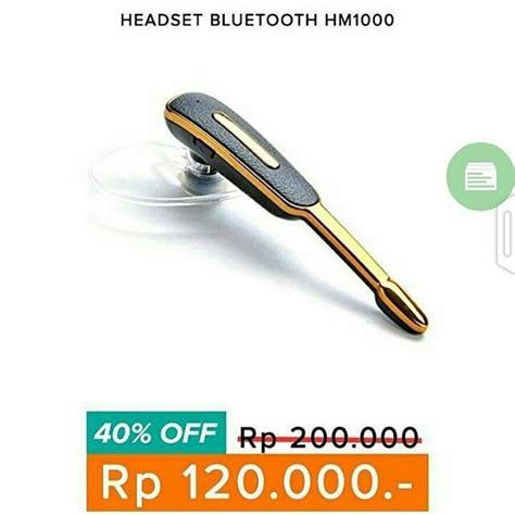 Parvidia Pakaya On Instagram Headset Bluetooth HM1000 Discount 40