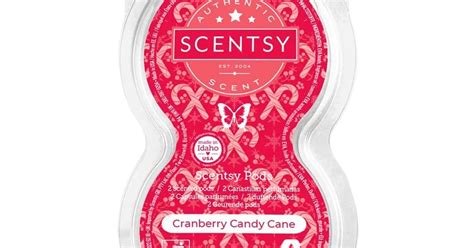 Cranberry Candy Cane Scentsy Pod Twin Pack The Candle Boutique