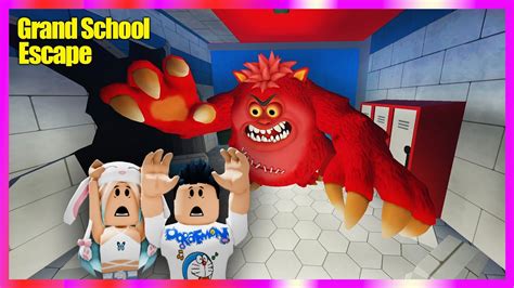 Korkun Kirmizi Canavar Okulda B Z Kovaliyor Roblox Grand School