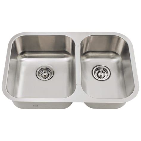 Mr Direct Undermount Stainless Steel 28 In Double Basin Kitchen Sink