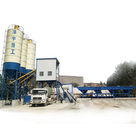 Quality HZS Small Ready Mixed Concrete Batching Plant Canada For Sale