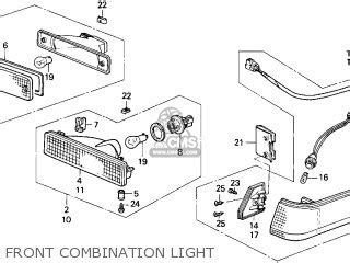 Honda ACCORD 1986 G 4DR LXI KA Parts Lists And Schematics