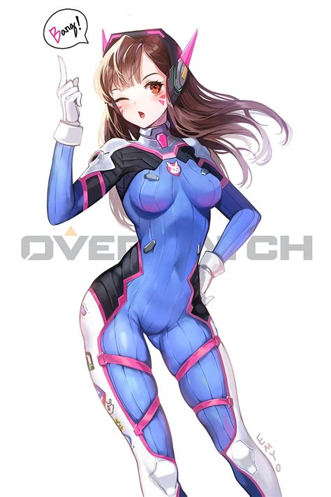 女性アニメ壁紙、 オーバーウォッチ、 D Va（オーバーウォッチ）、 銃、 武器、 ボディースーツ、 長い髪、 ブルネット、 茶色の目、 ヘッドフォン、 Hdデスクトップの壁紙