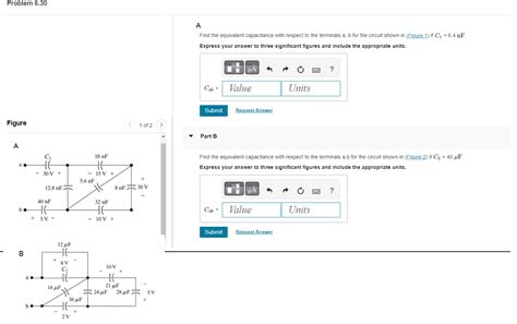 Solved Find The Equivalent Capacitance With Respect To The Chegg