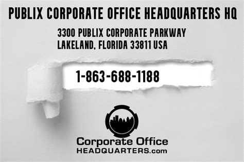 Publix Corporate Office - Phone Number - Reviews - Complaints