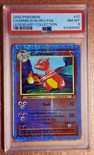 Psa 8 2002 Pokemon Legendary Reverse Holo Charmeleon 37 Ebay