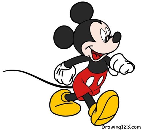 How To Draw Mickey Mouse Full Body Step By Step Infoupdate Org