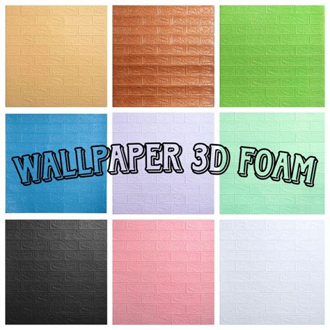 Jual Wallpaper Dinding Foam Bata 3D Classic Ukuran 70 X 77 Cm Shopee