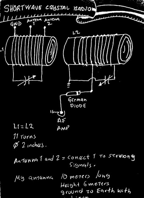 110010100 - Crystal set radio for Shortwave band