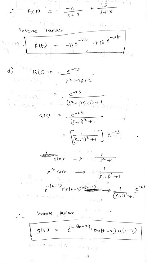 Solved Question A Find The Laplace Transform Of F T Te T Sin T