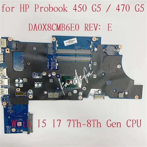 470 G5 Mainboard For HP ProBook 450 G5 Laptop Motherboard With I5 I7