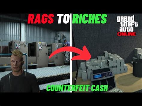 Counterfeit Cash Business Gta Online Rags To Riches Youtube