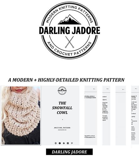 Ravelry The Snowfall Cowl Pattern By Darling Jadore