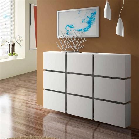 Contemporary Floating Modern Radiator Cabinet Cover 9 CUBE with Shelf ...