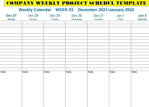 Project Schedule Templates | Free Word, Excel & PDF Samples