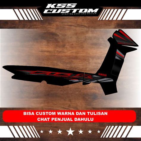 Jual Striping Fiz Custom Hitam Stiker Motor Les F Zr Striping Fizr