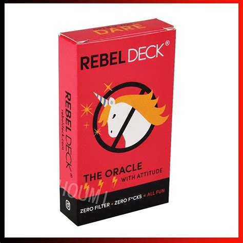 Cartas Divididos Rebel Deck O Oráculo Versão Em Inglês English