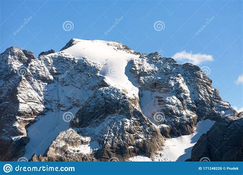 Marmolada The Highest Mount Of Dolomites Mountains Stock Photo Image