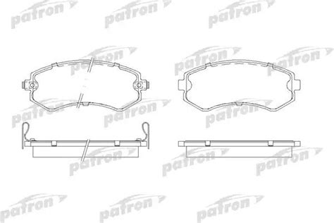 PBP1166 Комплект тормозных колодок PATRON - O-CATALOG