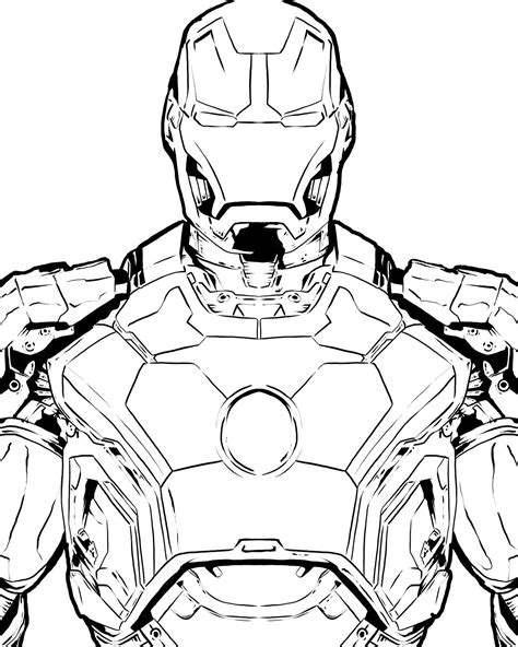 draw easy iron man 7