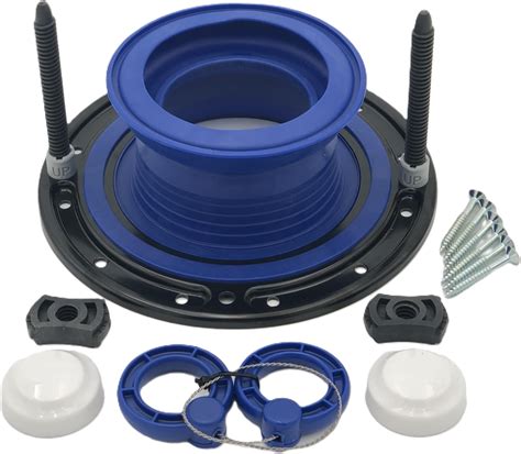 The Clam 2 Piece Toilet Flange Repair Kit Fits 4 Drain Pipe Easy