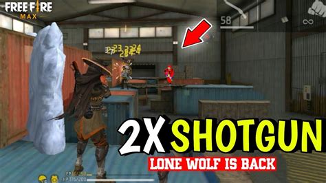 2x Shotgun 😨 Lone Wolf Gameplay 2vs2 Garena Free Fire Youtube