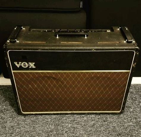 Vintage 1964 Vox Ac30 6 Treble 2x12 Amp Jmi Copper Top W Original Blue T530s In