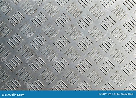 Metal Diamond Plate In Silver Color Background Stock Image Image Of