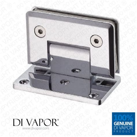 Di Vapor R Degree Wall Mounted Shower Door Glass Hinge Chrome