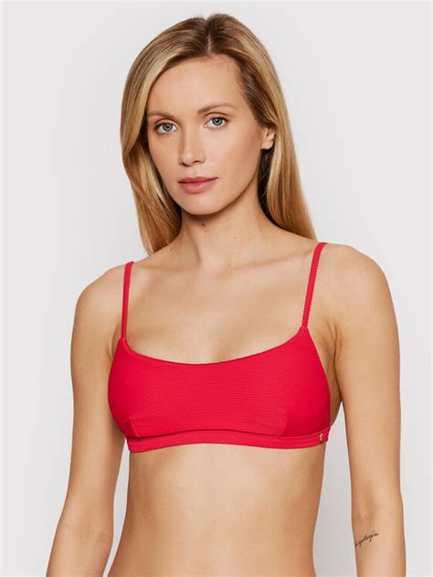 Seafolly Góra od bikini Essentials 31232 640 Czerwony Modivo pl