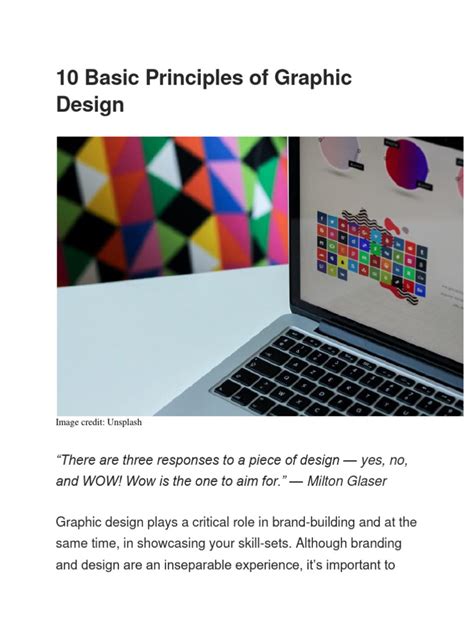 10 Basic Principles of Graphic Design | PDF | Typography | Graphic Design